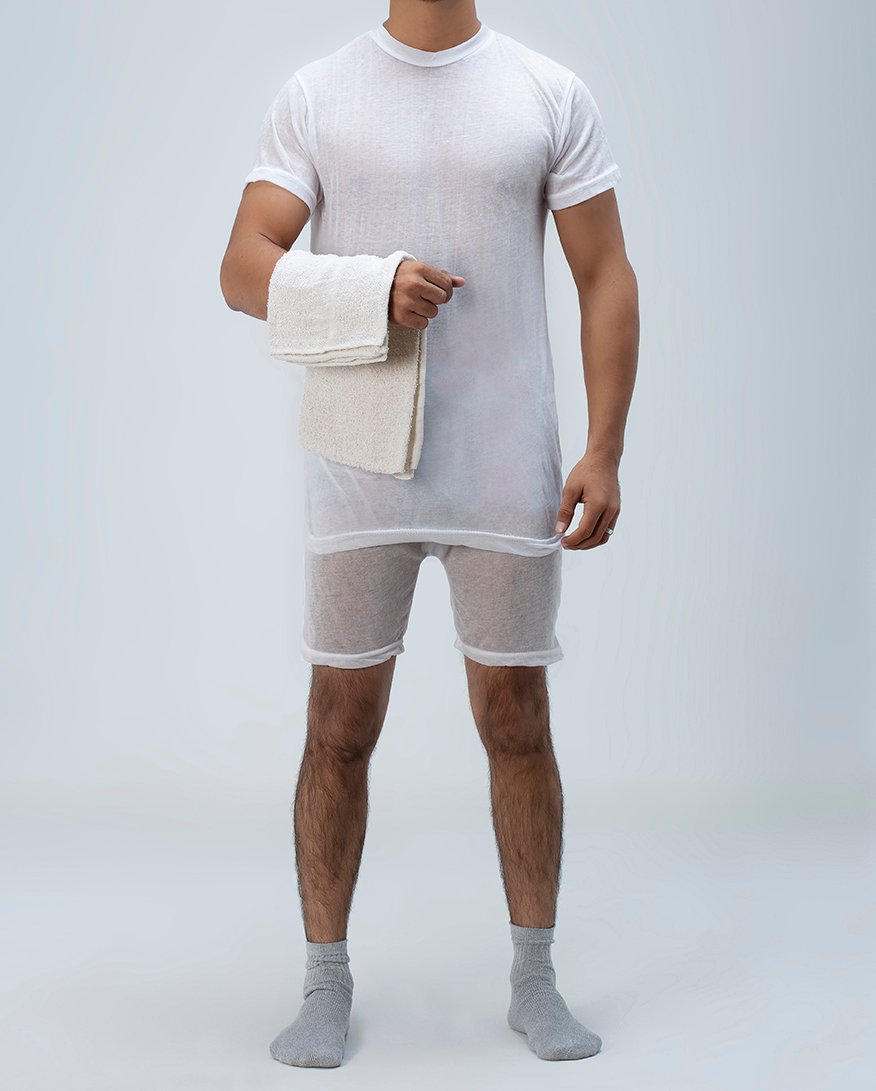 Cotton underwear set with towel Epitex UK